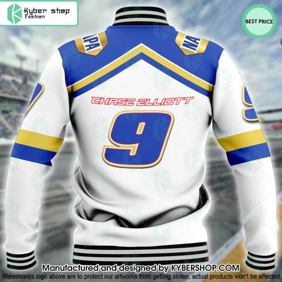Chase Elliott 9 Nascar Hendrick Motorsports Baseball Jacket