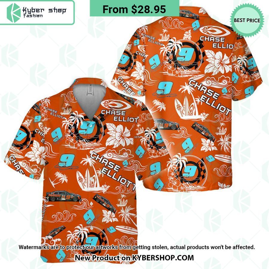Chase Elliott NASCAR 2023 Hooters Racing Hawaiian Shirt