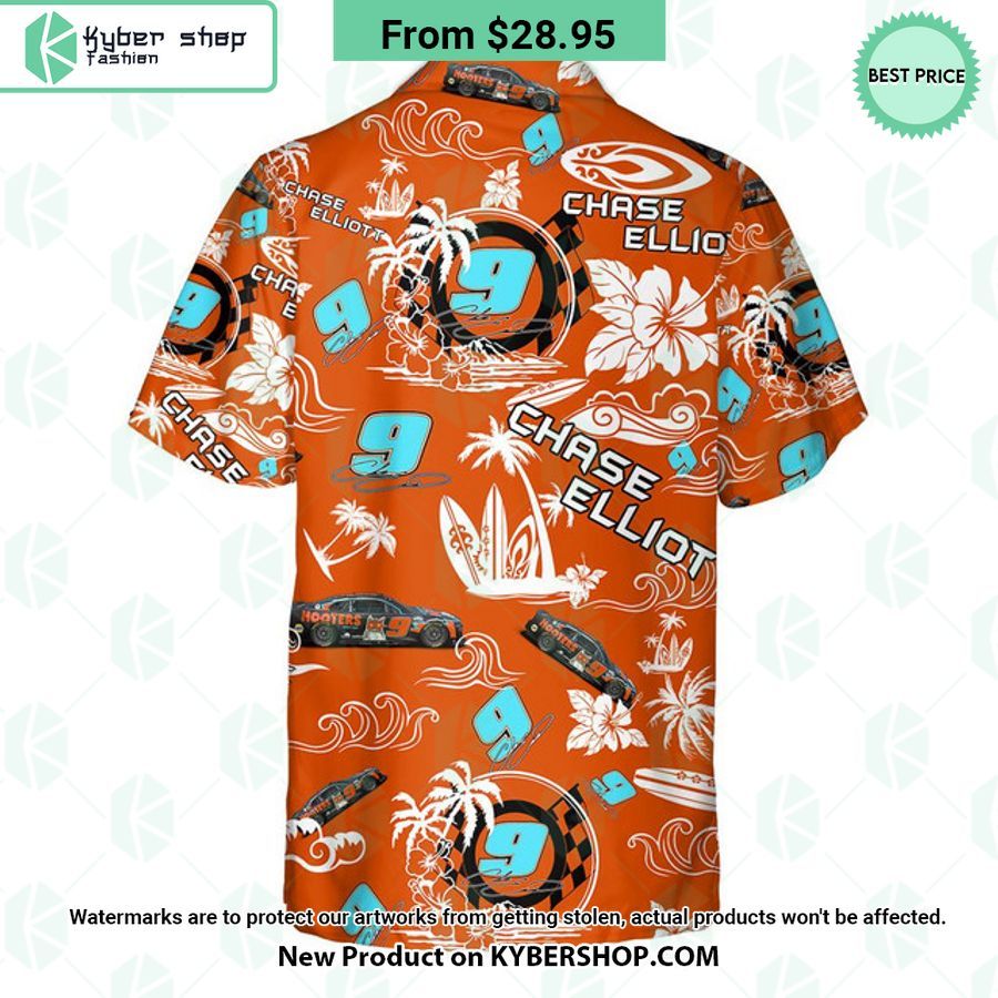 Chase Elliott NASCAR 2023 Hooters Racing Hawaiian Shirt