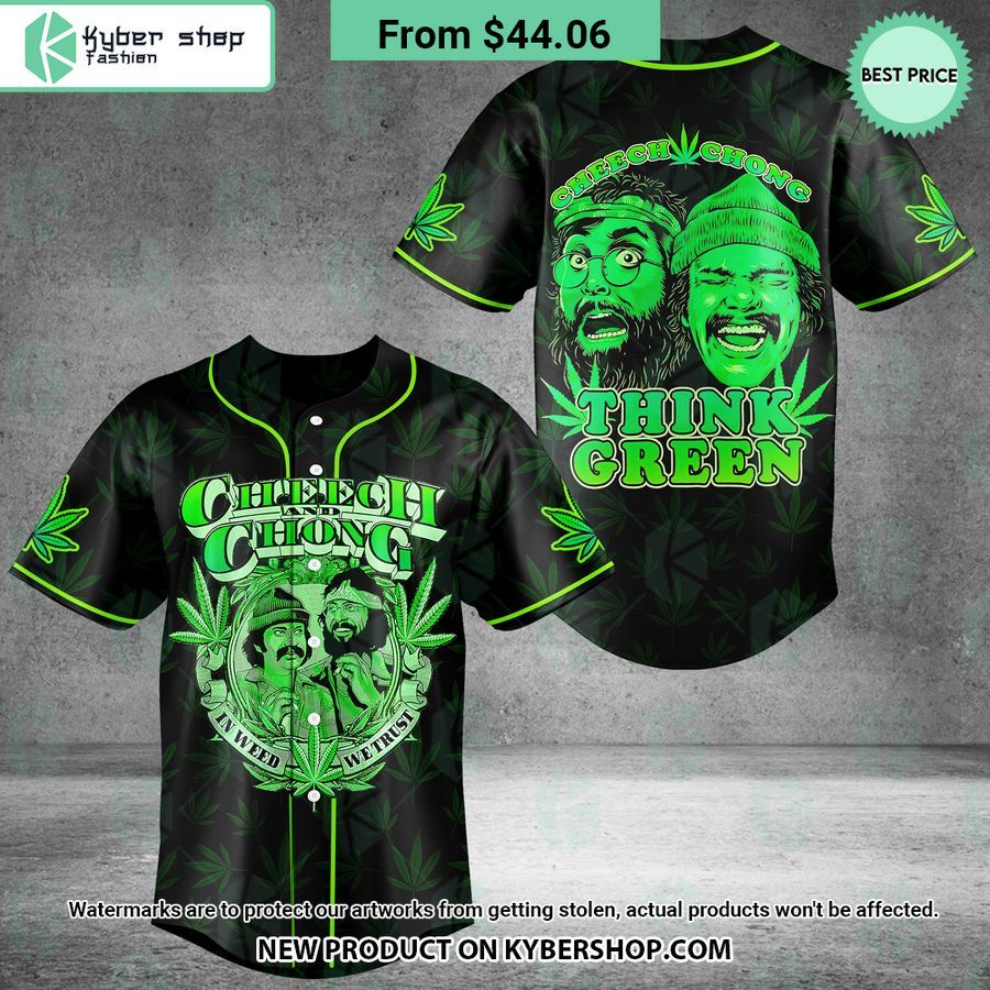 Cheech And Chong In Weed We Trust Baseball Jersey