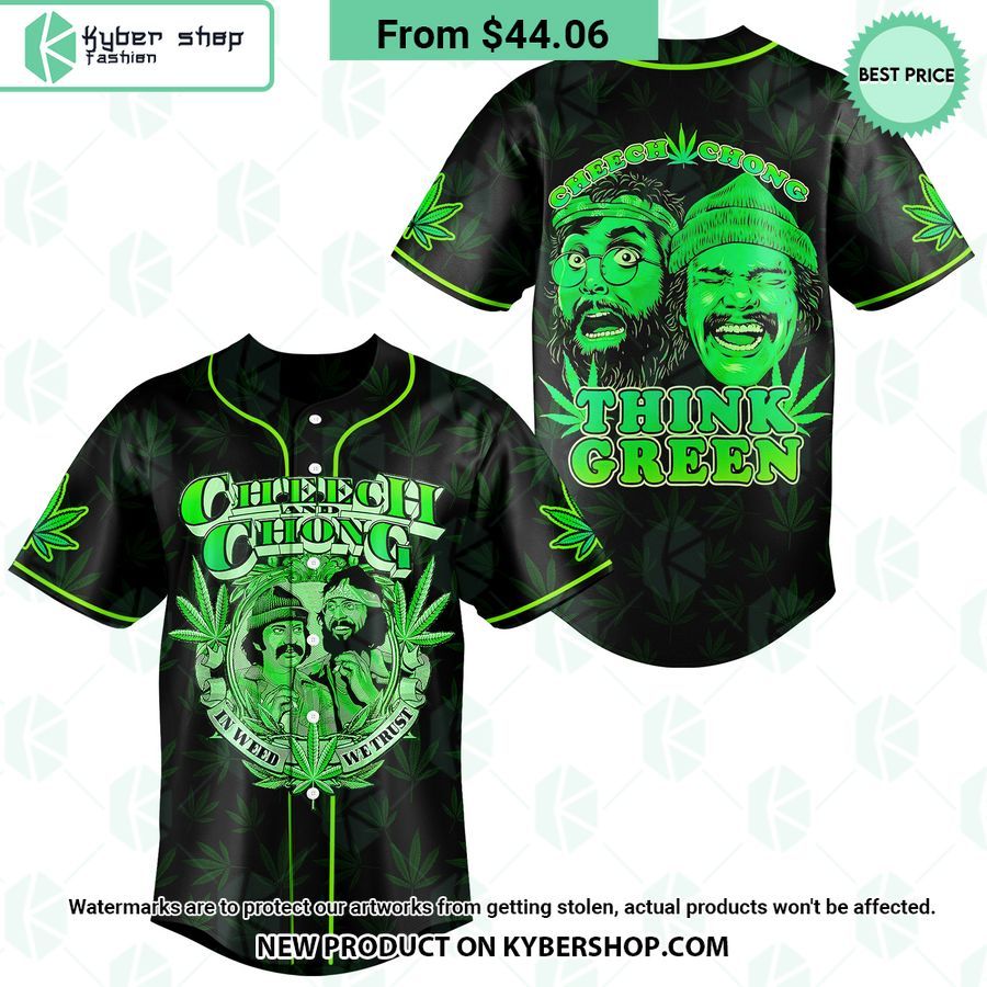 Cheech And Chong In Weed We Trust Baseball Jersey