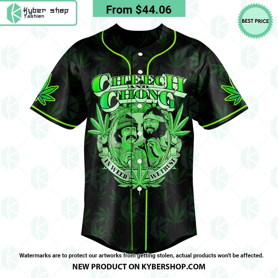 Cheech And Chong In Weed We Trust Baseball Jersey