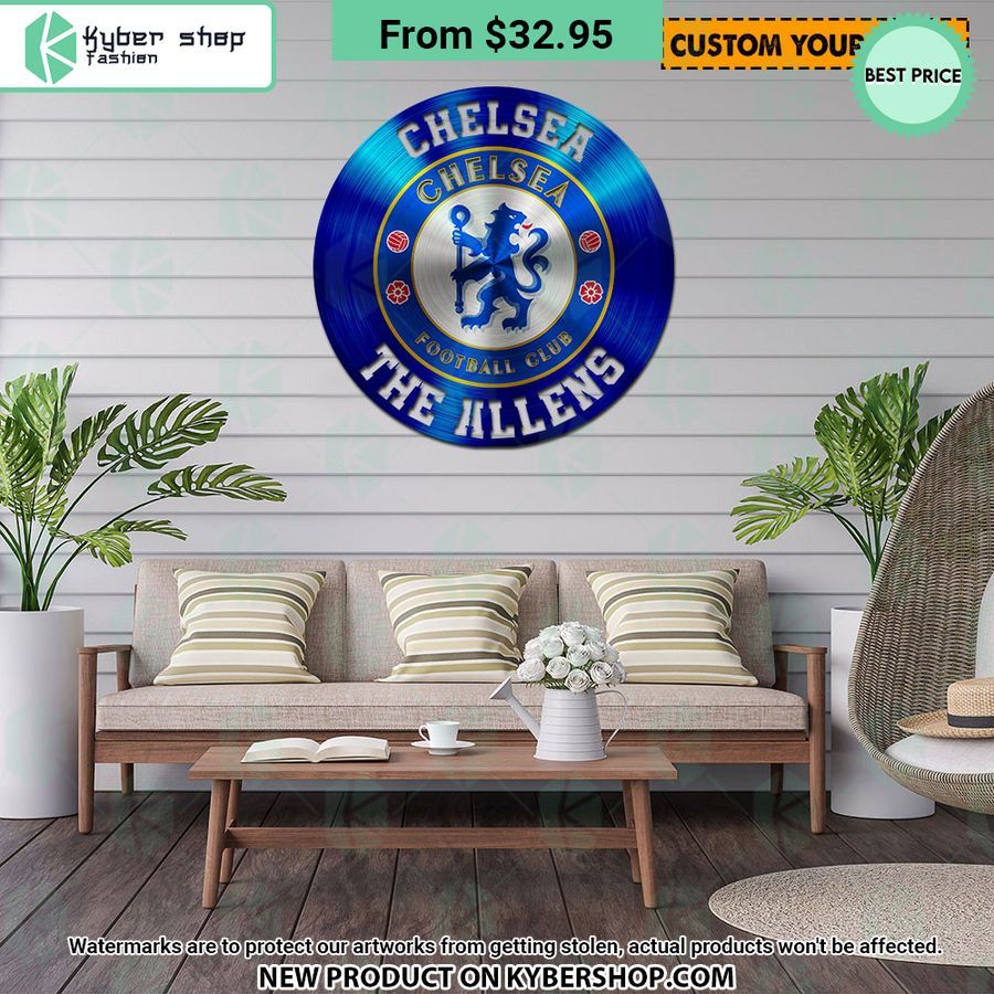 Chelsea FC CUSTOM Metal Sign