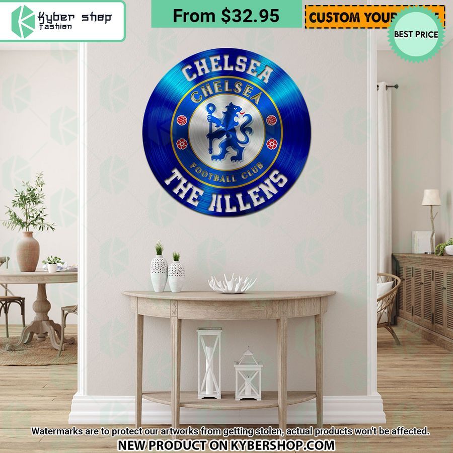 Chelsea FC CUSTOM Metal Sign