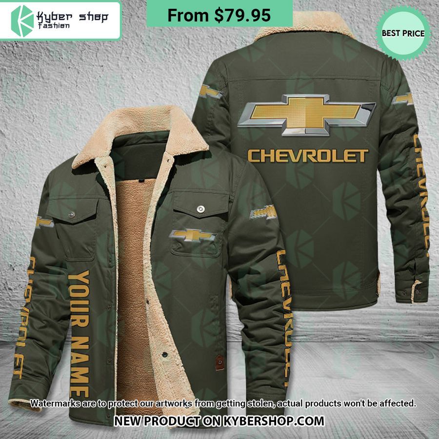 Chevrolet CUSTOM Fleece Leather Jacket