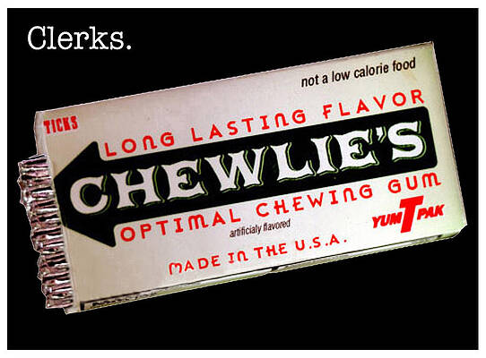 Clerks Chewlie's Gum Print Unisex , , , Long Sleeve Tee