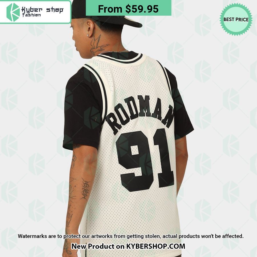 Chicago Bulls Dennis Rodman 91 Basketball Jersey
