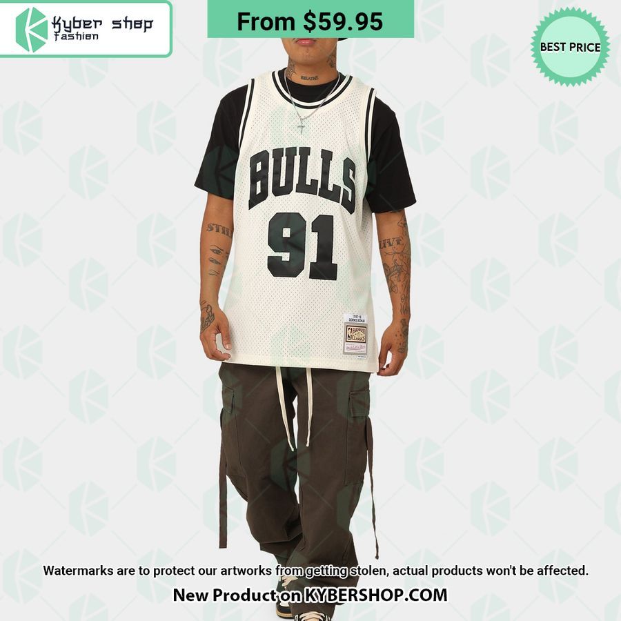 Chicago Bulls Dennis Rodman 91 Basketball Jersey