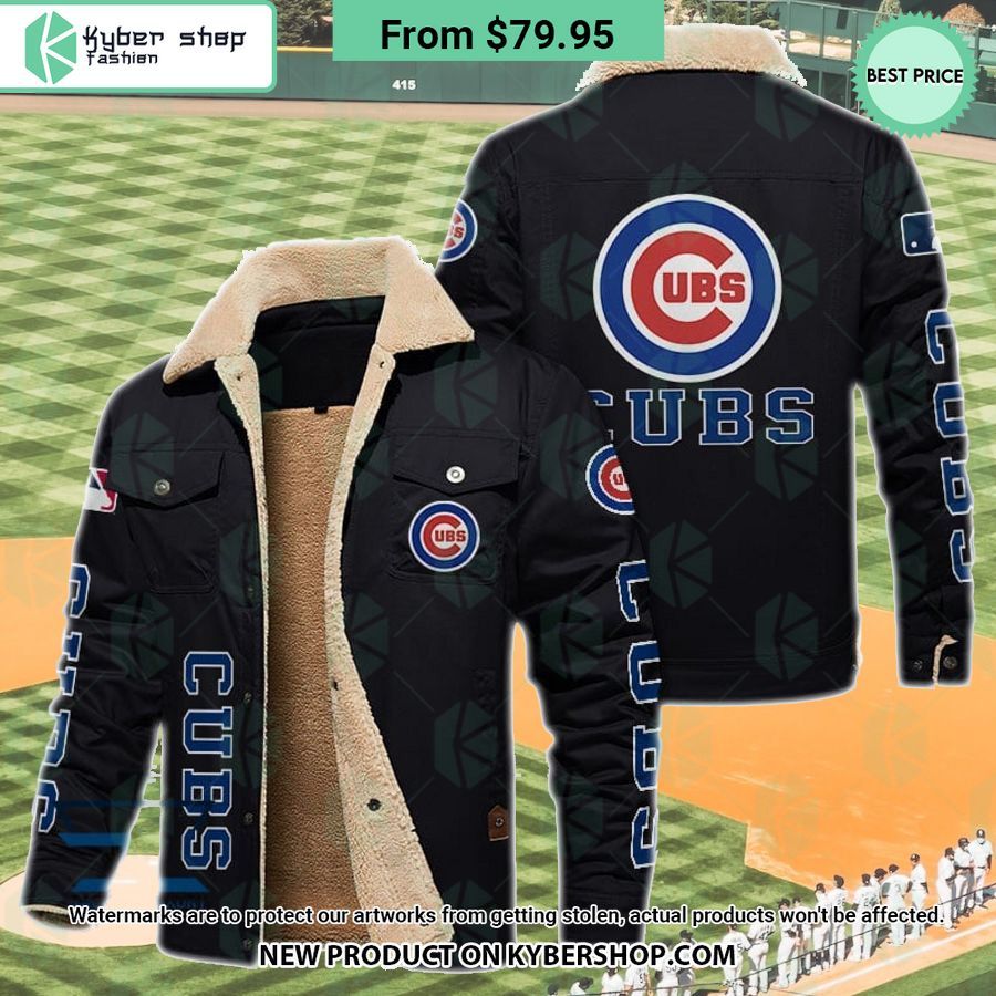 Chicago Cubs MLB Fleece Leather Jacket