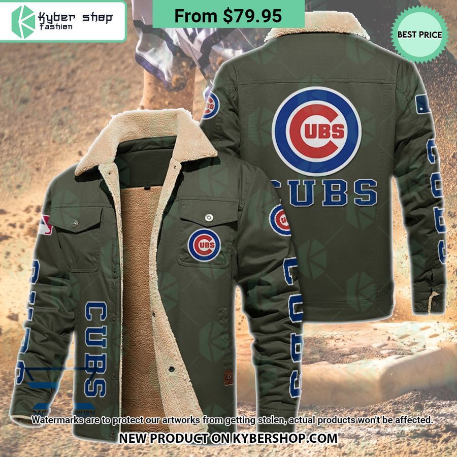 Chicago Cubs MLB Fleece Leather Jacket