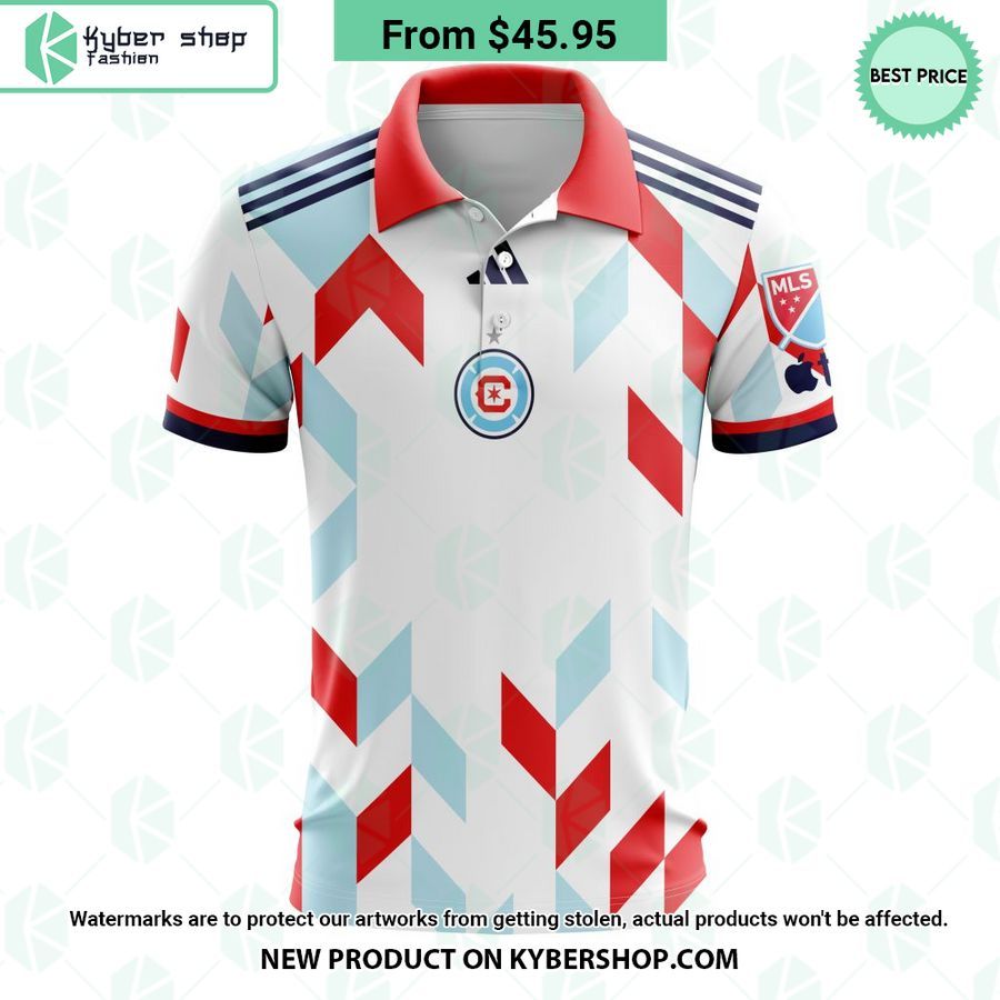 Chicago Fire 2023 Away A Kit For All MLS CUSTOM Polo Shirt