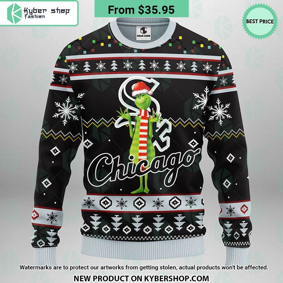 Chicago White Sox Grinch Ugly Christmas Sweater