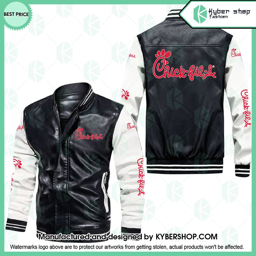 Chick Fil A Leather Bomber Jacket