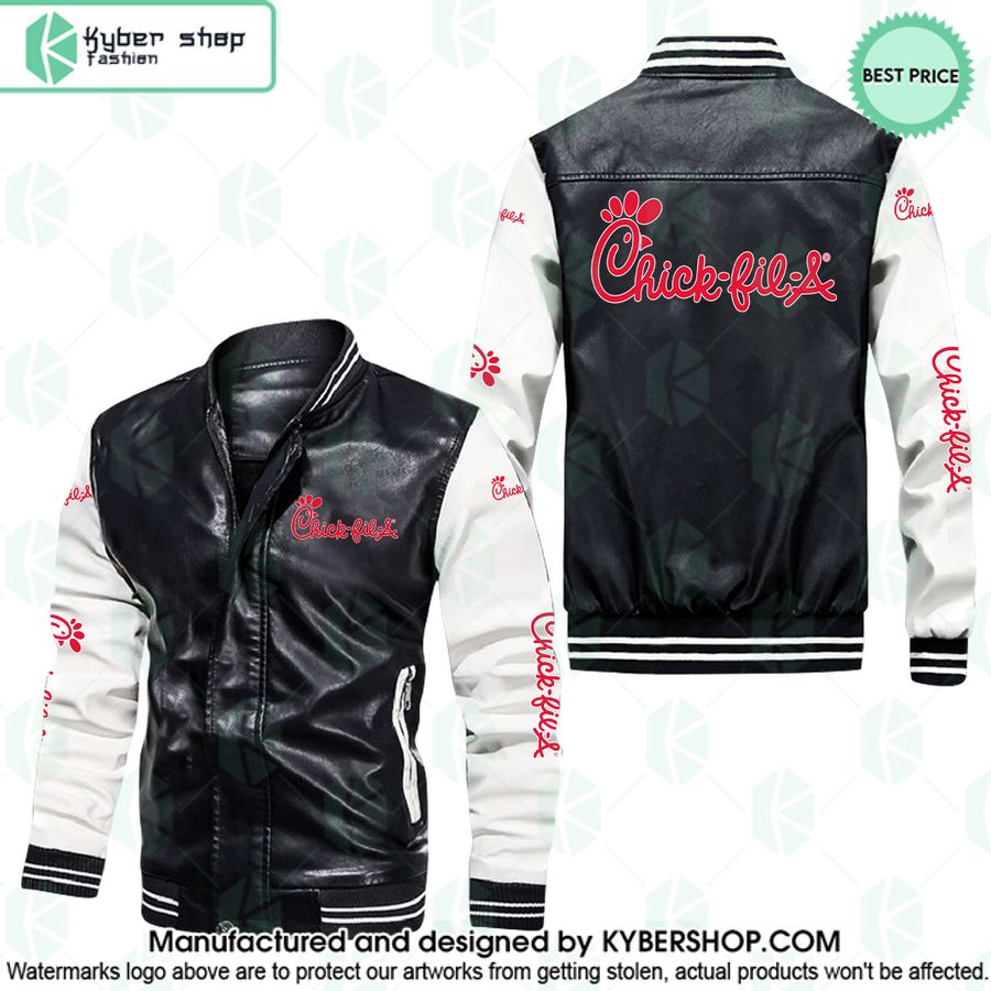 Chick Fil A Leather Bomber Jacket