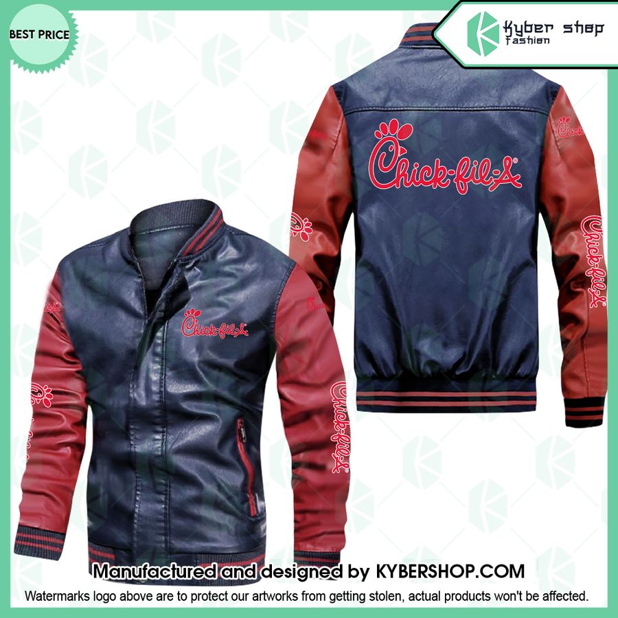 Chick Fil A Leather Bomber Jacket
