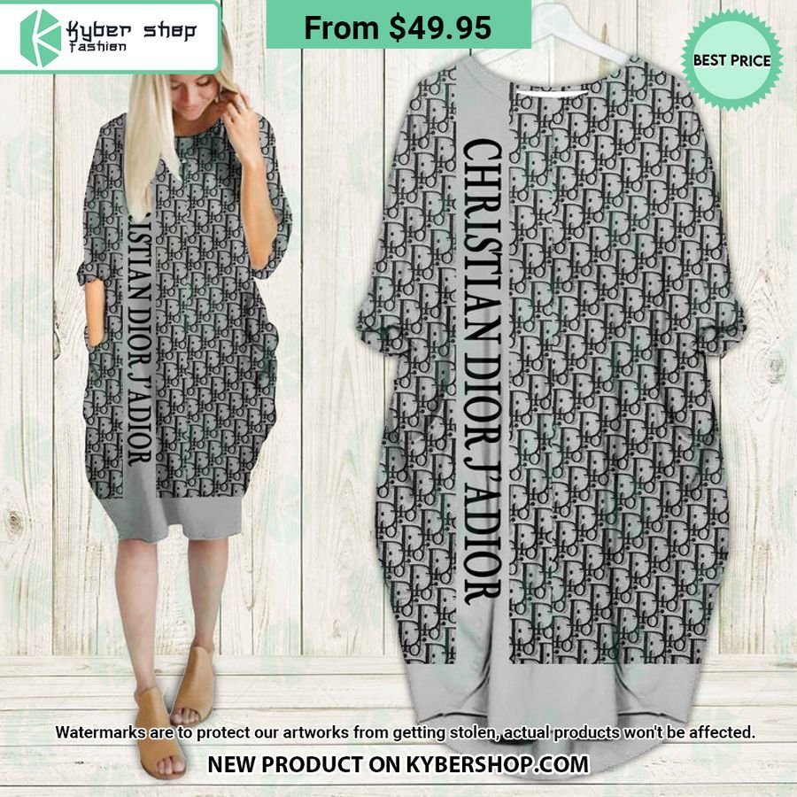 Christian Dior J’adior Batwing Pocket Dress