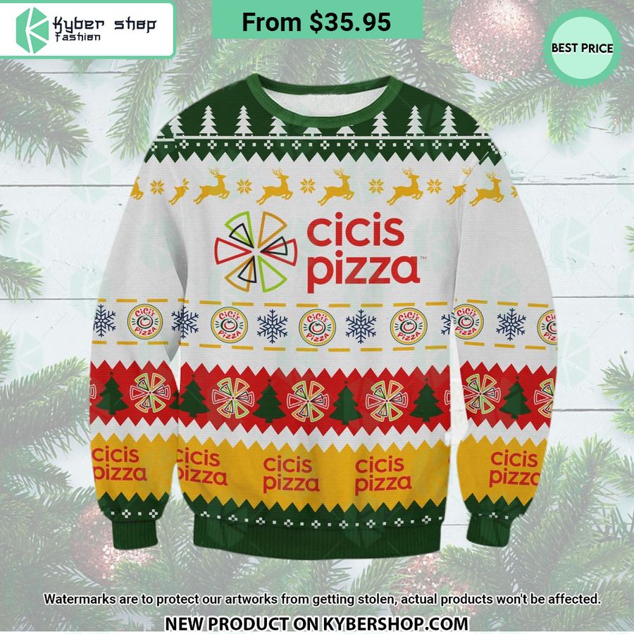 Cicis Pizza Christmas Sweater