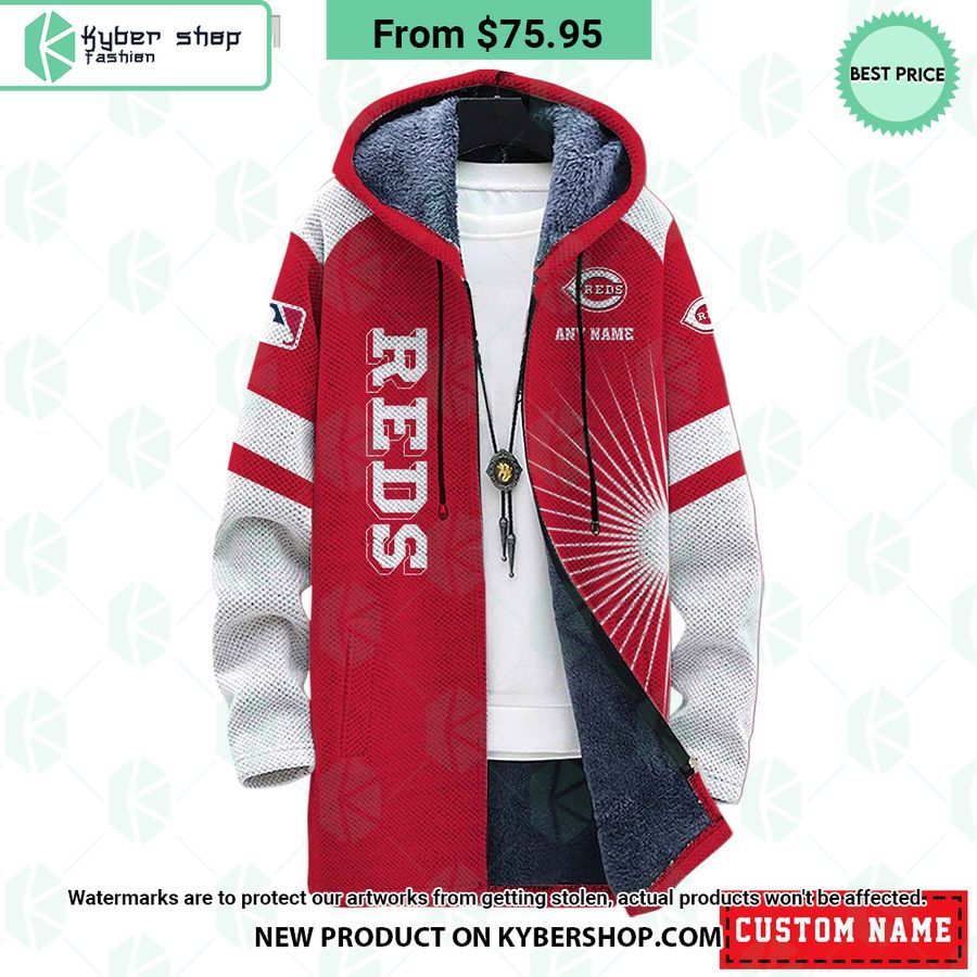 Cincinnati Reds MLB CUSTOM Fleece Windbreaker Jacket