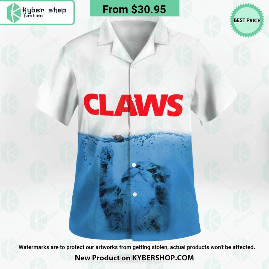 Claws Cat Jaw Shark Hawaiian Shirt