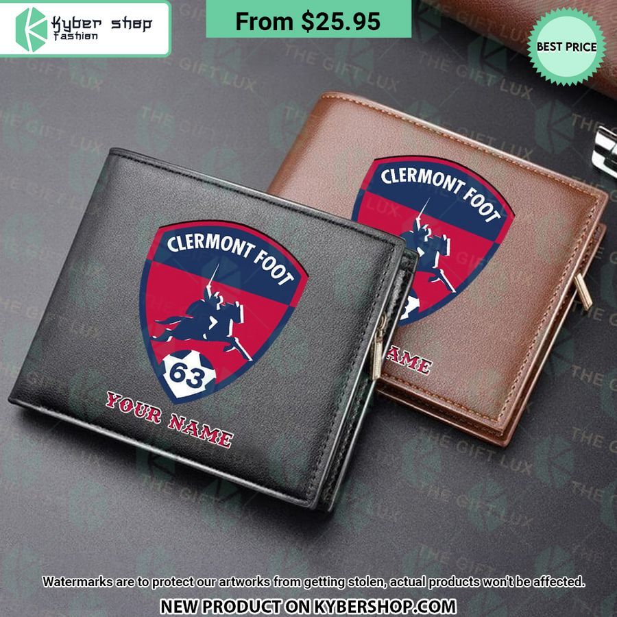 Clermont Foot 63 CUSTOM Leather Wallet