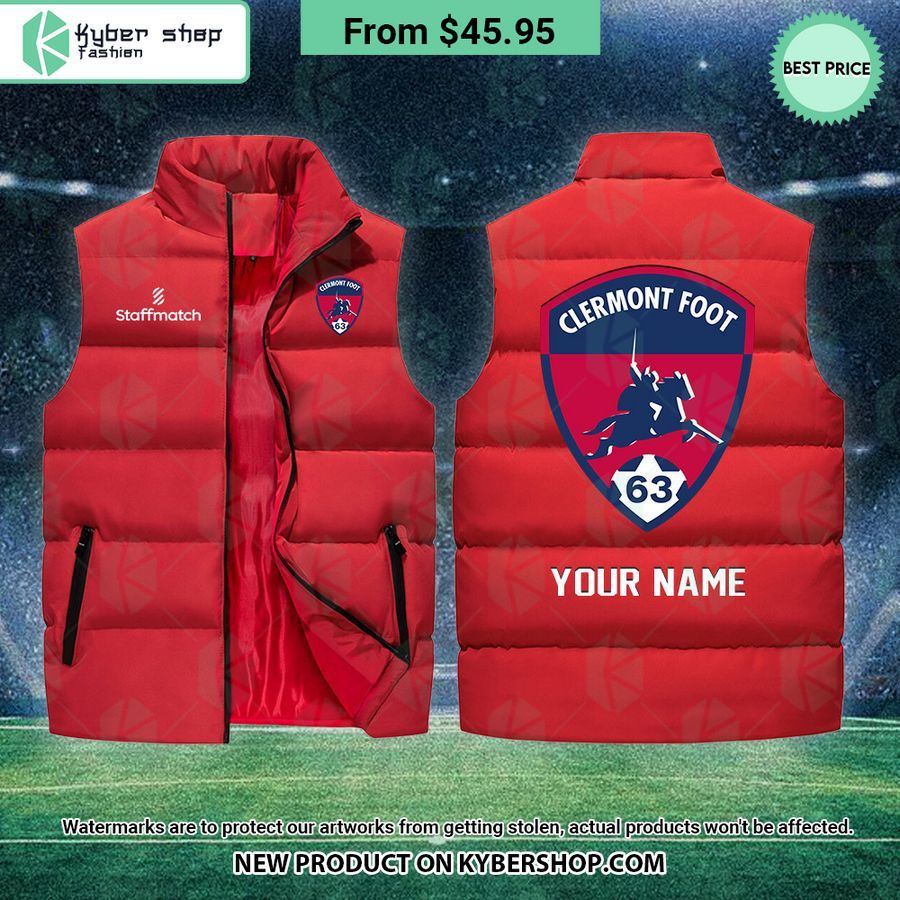 Clermont Foot 63 CUSTOM Sleeveless Puffer Down Jacket