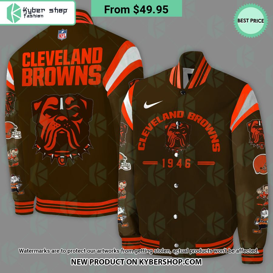 Cleveland Browns Baseball Jacket
