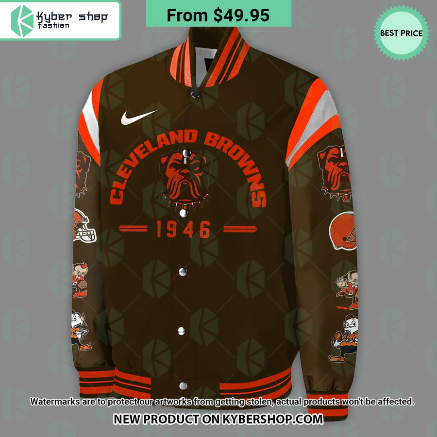 Cleveland Browns Baseball Jacket