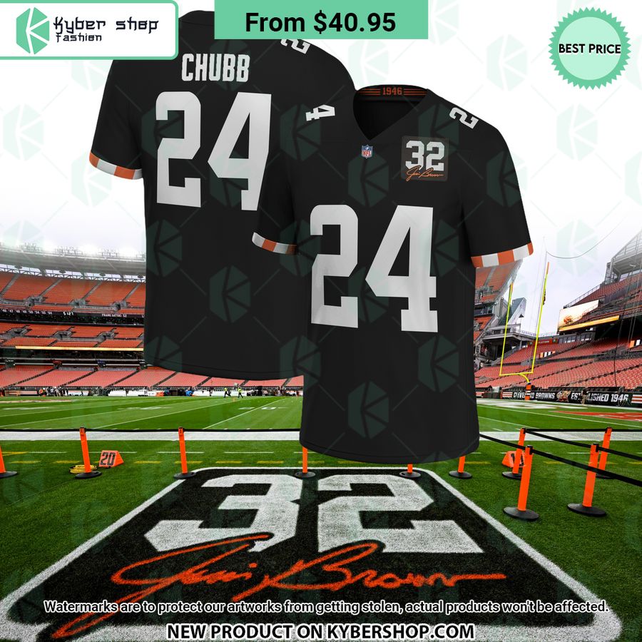 Cleveland Browns Nick Chubb 24 Football Jersey