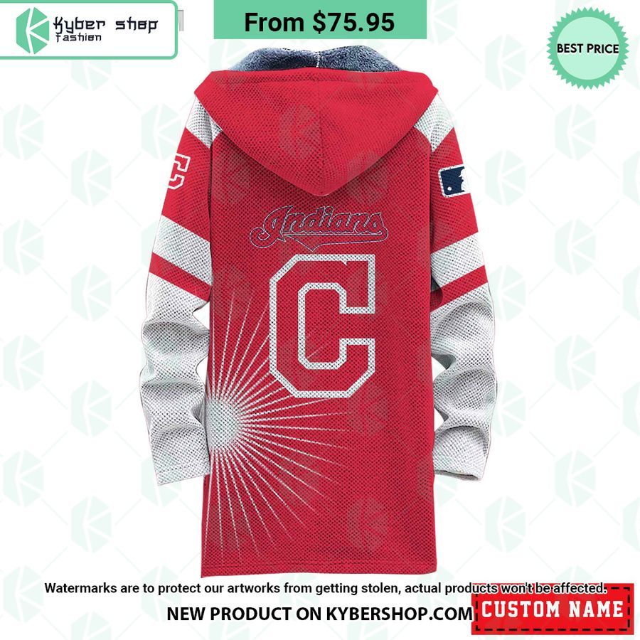 Cleveland Indians MLB CUSTOM Fleece Windbreaker Jacket