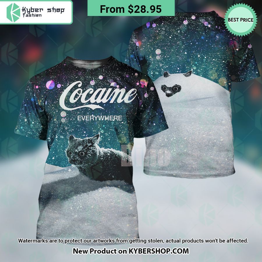 Cocaine Cat Let It Snow Hoodie