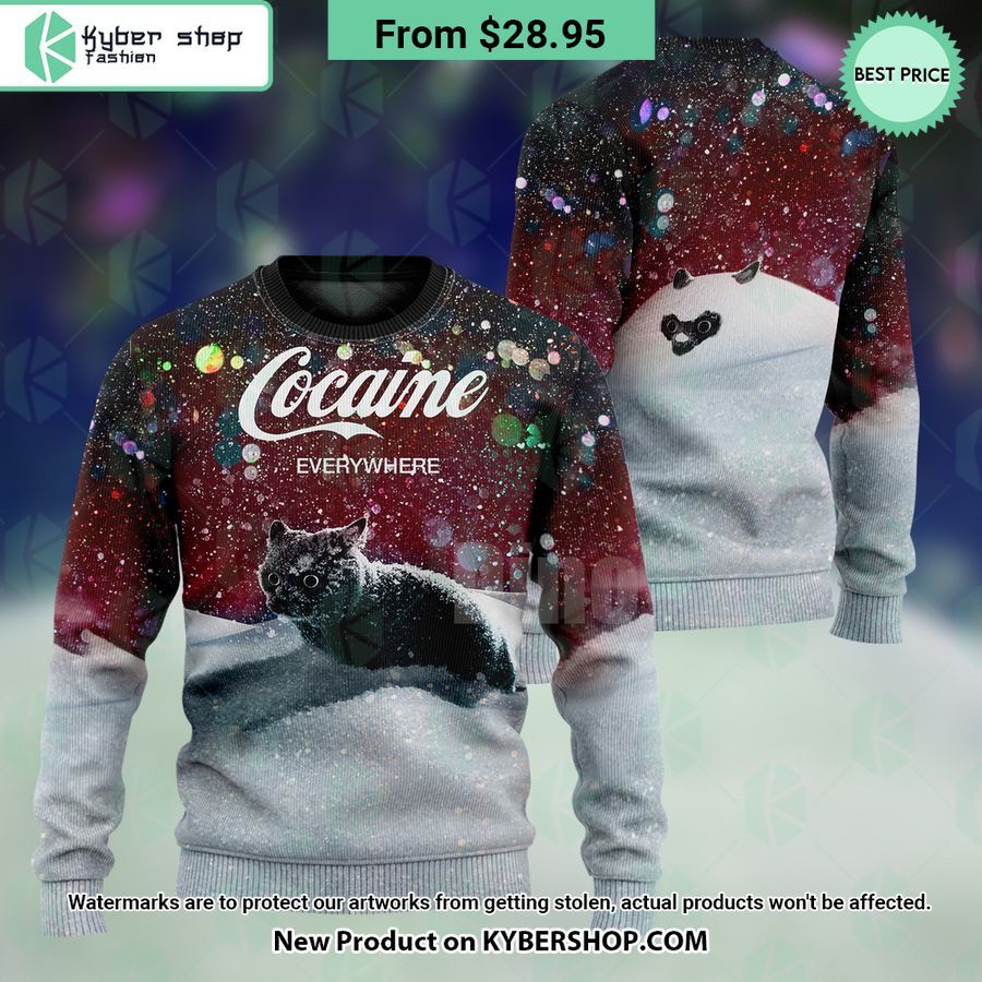 Cocaine Cat Let It Snow Hoodie