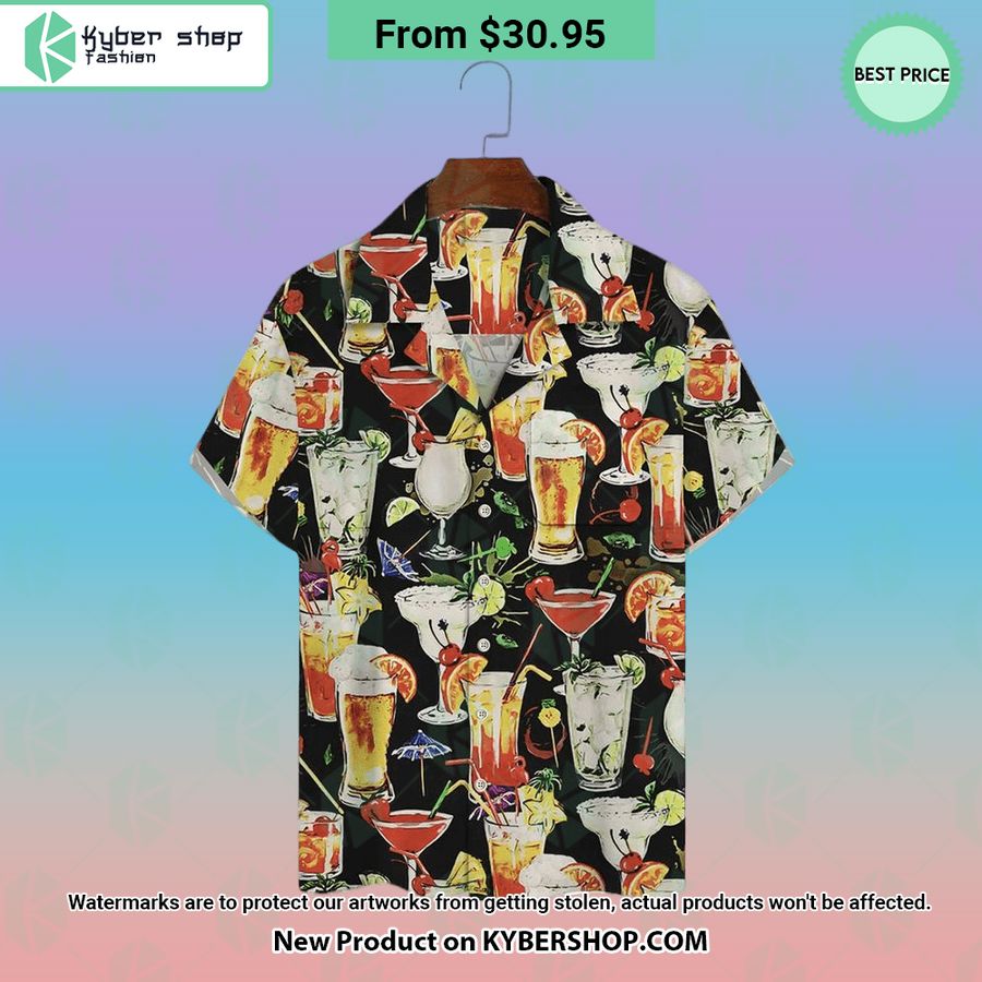 Cocktail Beer Hawaiian Shirt