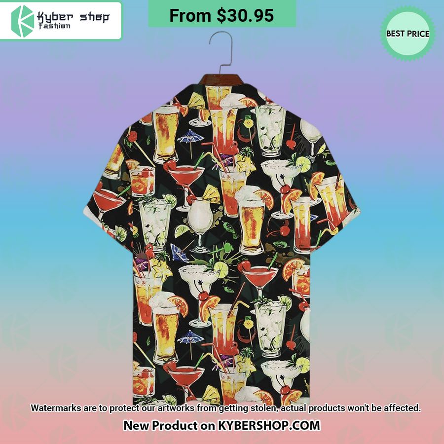 Cocktail Beer Hawaiian Shirt