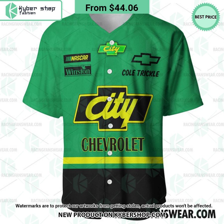 Cole Trickle Nascar Racing Days of Thunder Film Baseball Jersey