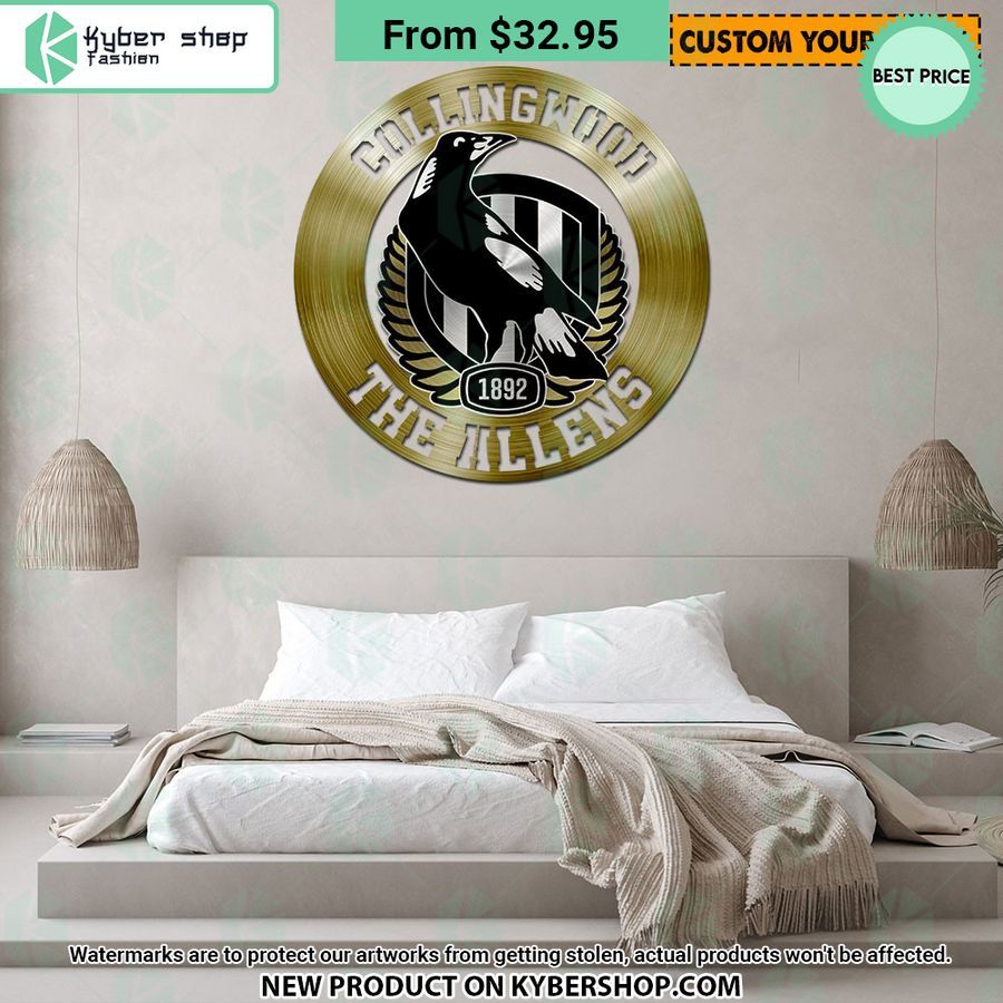 Collingwood FC CUSTOM Metal Sign