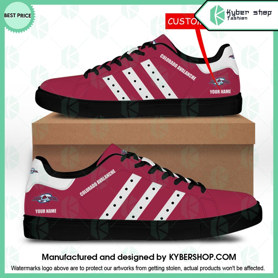 Colorado Avalanche CUSTOM Stan Smith Shoes