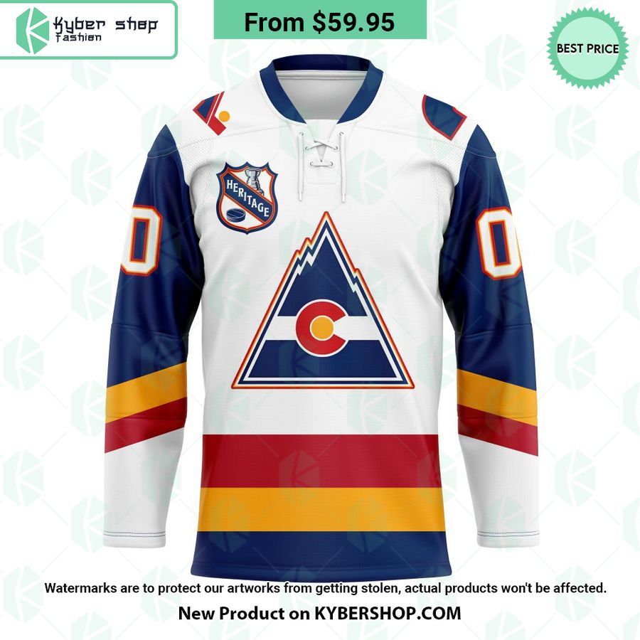 Colorado Avalanche Heritage Concepts team logo Hockey Jersey