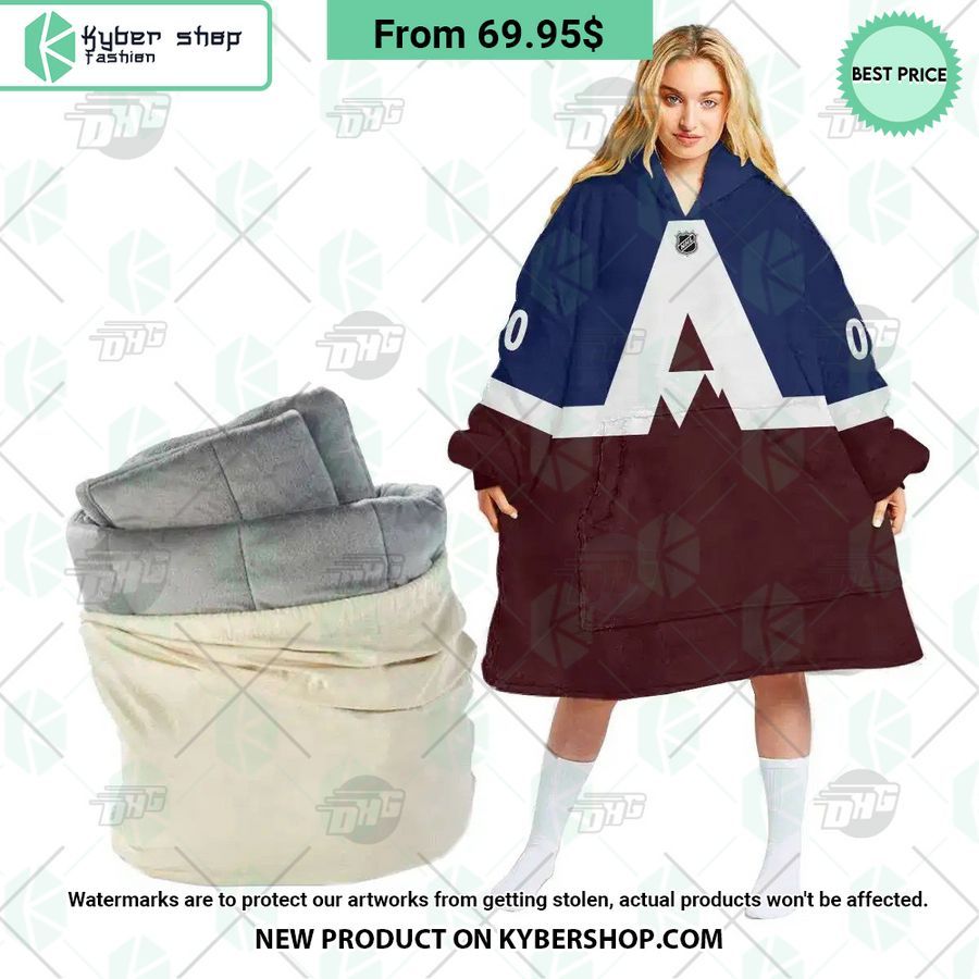 Colorado Avalanche Hoodie Blanket