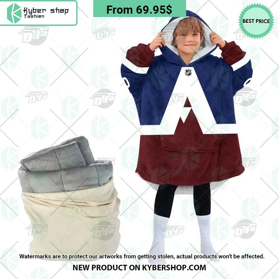 Colorado Avalanche Hoodie Blanket