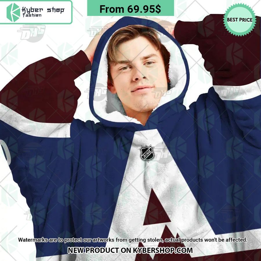 Colorado Avalanche Hoodie Blanket