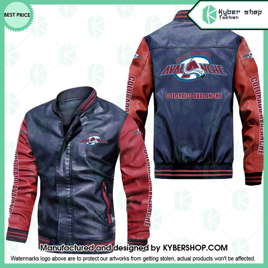Colorado Avalanche Leather Bomber Jacket
