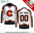 Colorado Avalanche Reverse Retro CUSTOM Hockey Jersey