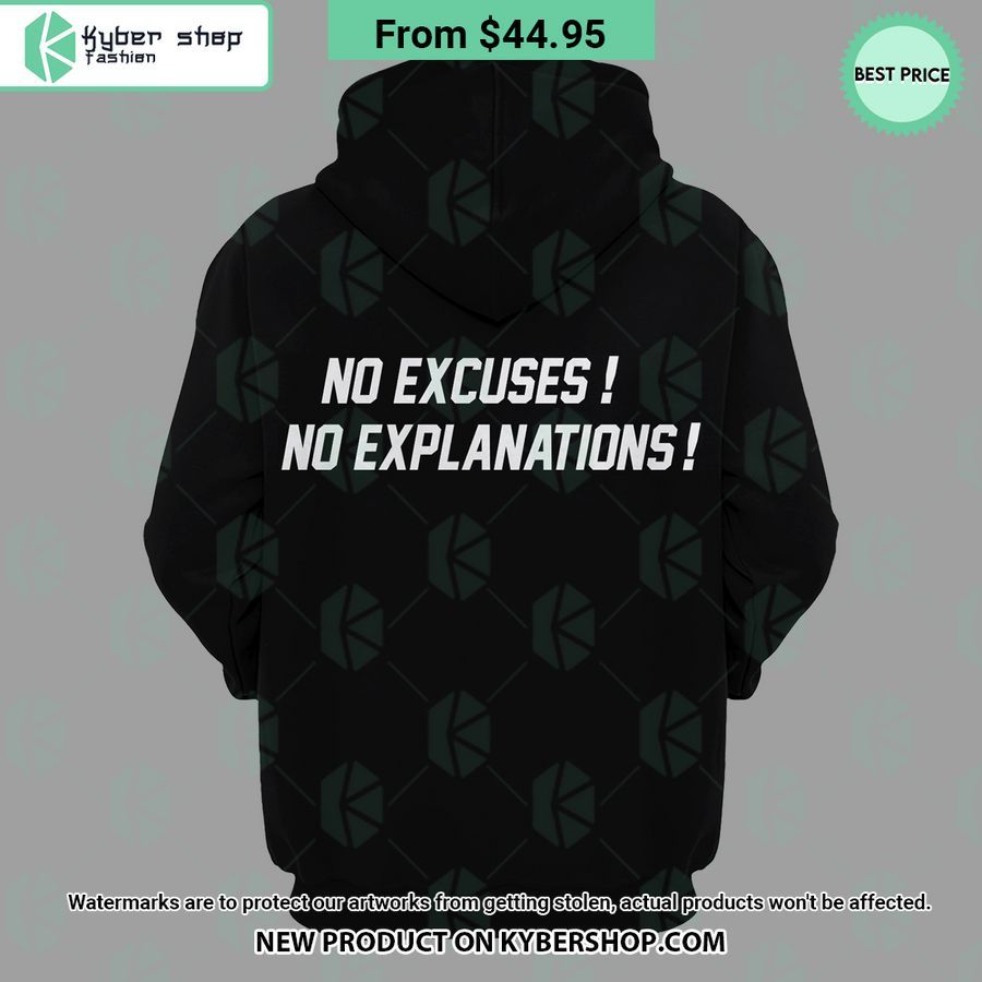 Colorado Buffaloes No Excuses No Explanations Hoodie
