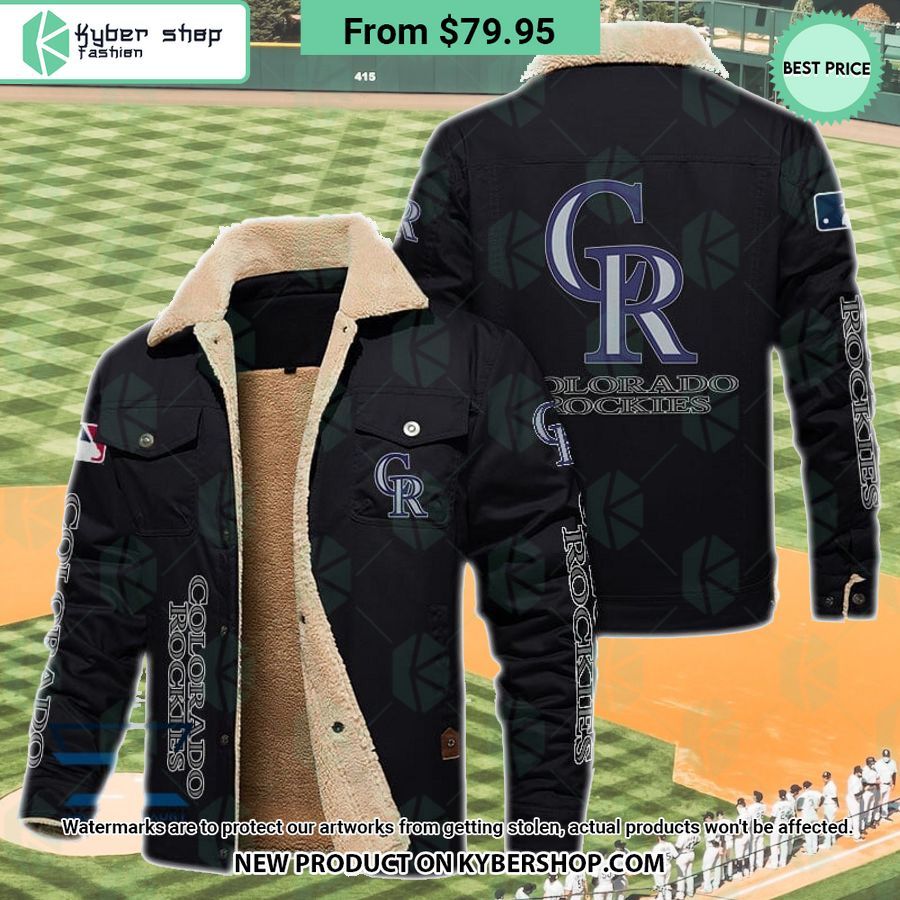 Colorado Rockies MLB Fleece Leather Jacket
