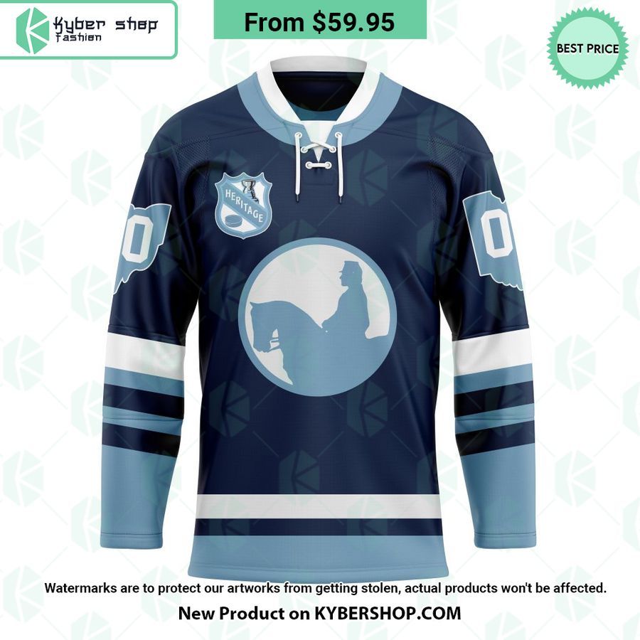 Columbus Blue Jackets Heritage Concepts team logo Hockey Jersey