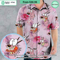 Courage the Cowardly Dog Floral Tropical Hawaiian Shirt