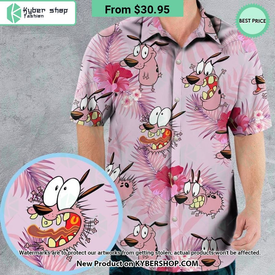 Courage The Cowardly Dog Hawaiian Shirt