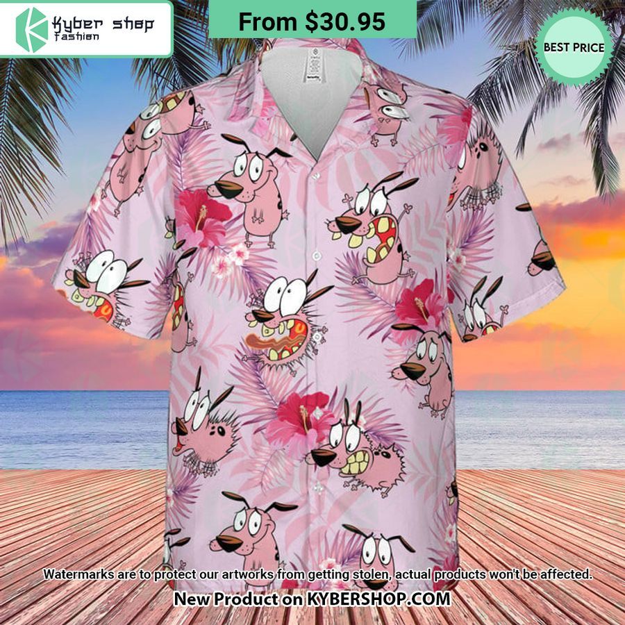 Courage The Cowardly Dog Hawaiian Shirt