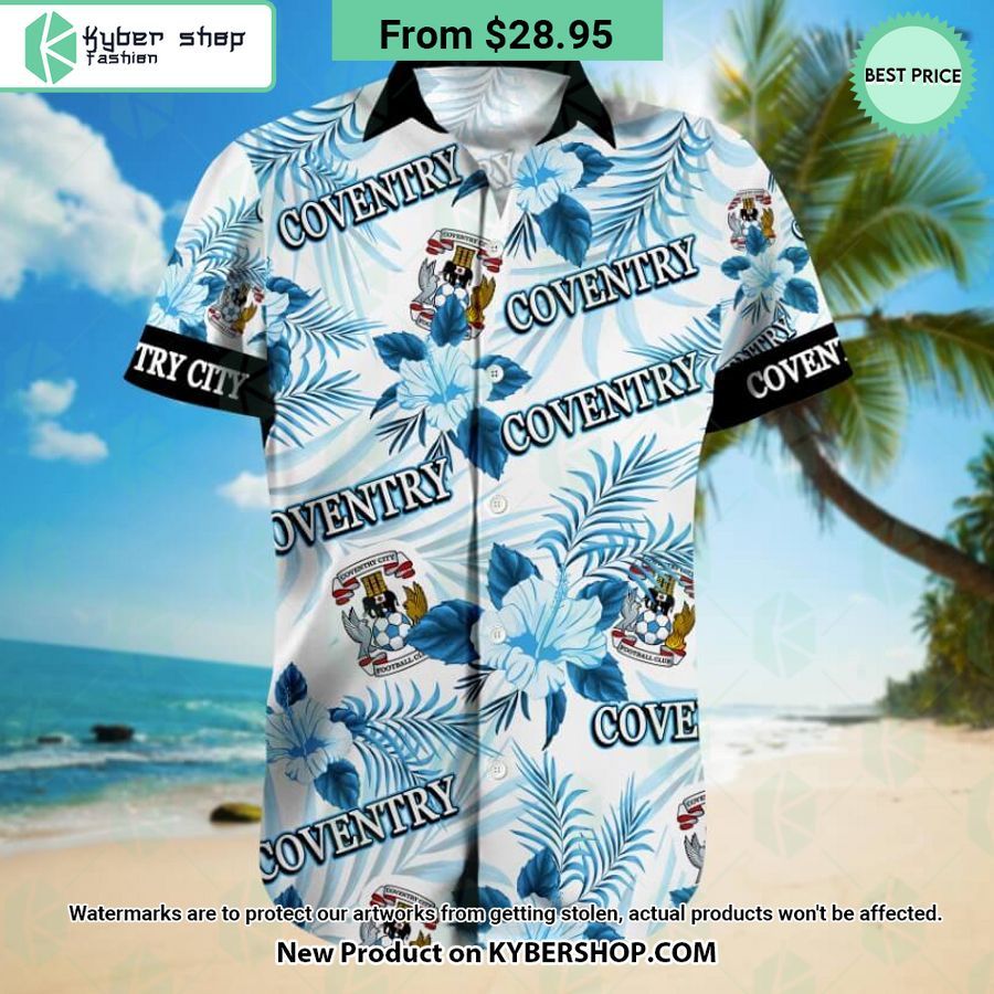 Coventry City Floral Hawaiian Shirt and Shorts