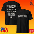 Cradle Of Filth Trespass Those Who Trespass Against Us Beware The Shadows Of Dusk T-shirt